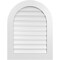 Ekena Millwork Round Top Surface Mount PVC Gable Vent: Functional, w/ 3-1/2"W x 1"P Standard Frame, 26"W x 34"H GVPRT26X3401SF - alternate 1